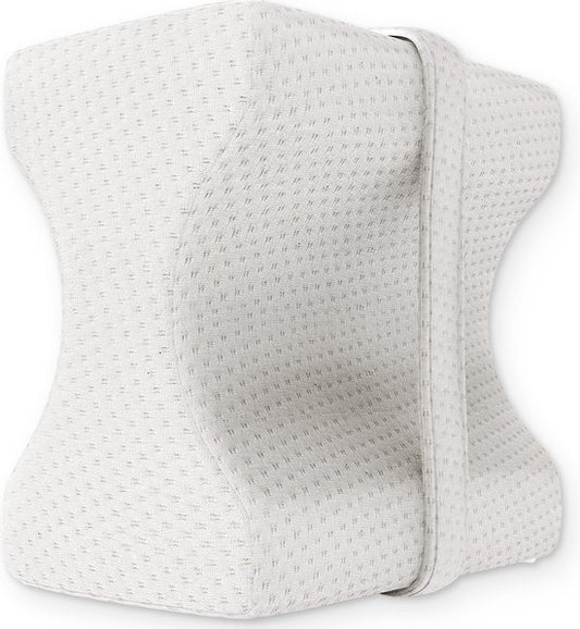 Loti Coussin de genoux pour le lit - Coussin orthopédique de genoux avec sangle - Coussin ergonomique pour les jambes - Correction de la posture - Oreiller pour le sommeil latéral - Mousse à mémoire de forme - Dormeur latéral - Oreiller pour les jambes -