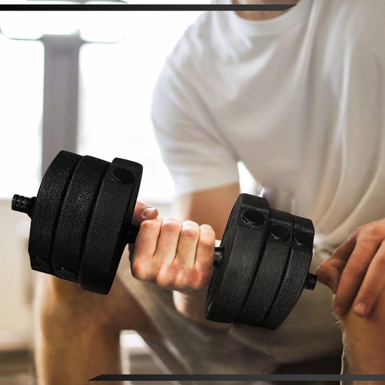 Fitby Dumbells 10 kg - Jeu de poids - haltères réglables - Fitness - jeu d'haltères - jeu d'haltères