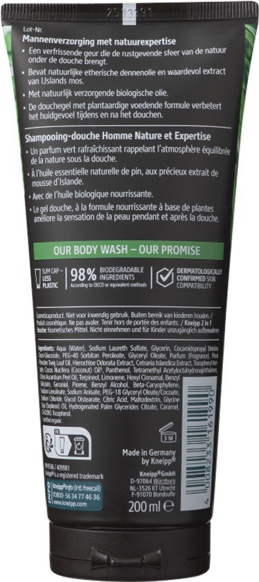 Kneipp Men - Nature Feeling - Gel douche 2 en 1