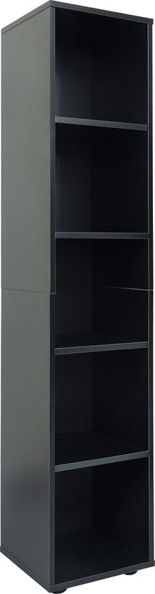 Armoire à colonnes 5 compartiments ouverts - armoire de rangement pour salle de bains, chambre, entrée