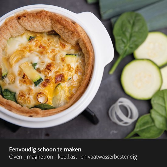 Boska Cheese Baker - Plat à four avec base - pour Camembert - Fondue au fromage - Blanc