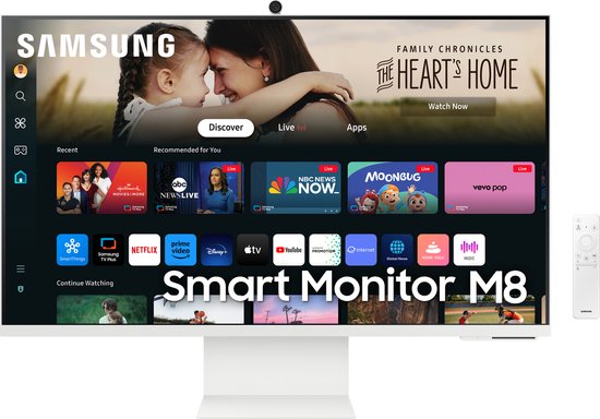 Samsung Smart M8 LS32DM801UUXEN - Écran intelligent 4K - Apple AirPlay - Tizen - Wi-Fi - 32 pouces