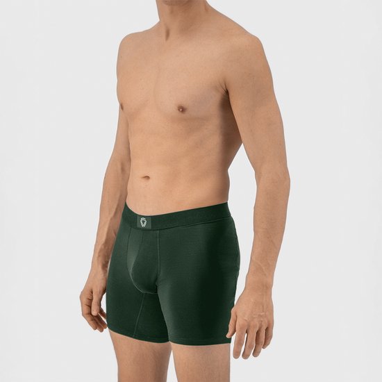 Fibershirts Anti-Sweat Boxer Shorts - Sweat Pad intégré - MicroModal respirant - Anti-Transpiration - Hommes - Taille M - Vert