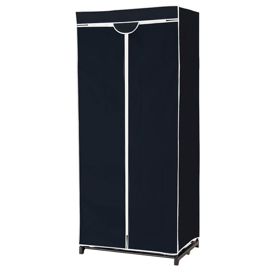 Armoire portative Coast - Tissu - 74 x 50 x 172 cm - Noir