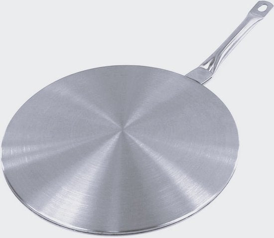 Plaque d'adaptation pour cuisinière à induction - 20 cm - Poignée amovible - Compatible avec les casseroles non inductives
