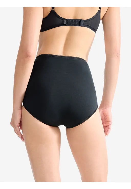 Sloggi - Slip Maxi Pure Comfort - 3 Packs & Taille XL - Avec un grand confort d'utilisation et une finition sans couture - Pour un usage quotidien - Blanc Mélange de Coton