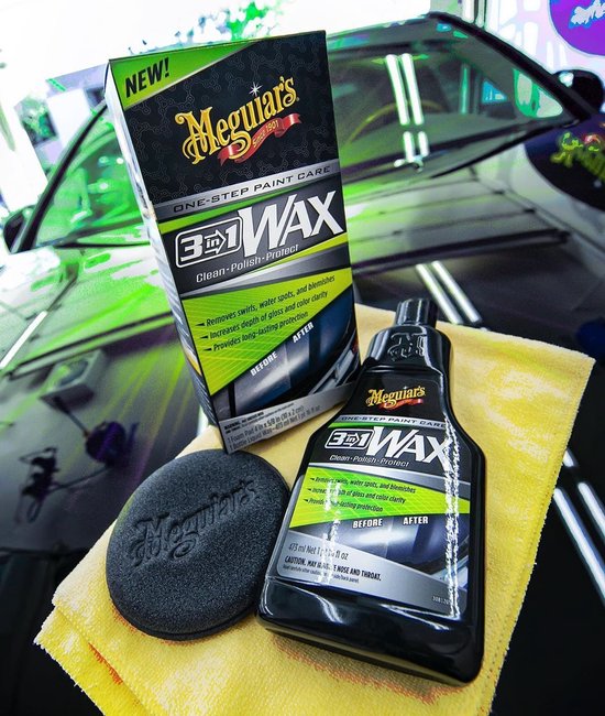 Cire 3-en-1 Meguiar's - Cire pour voiture - 473 ml