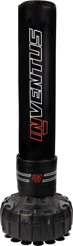 Inventus Boxing Bag Standing - 185 cm - Bâton de boxe debout - Remplissage eau / sable - Boxe et entraînement - Sac de boxe lourd - Adultes - Noir