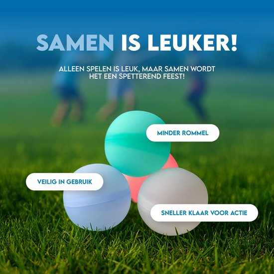 Travelly® Ballons d'eau réutilisables - Jouets d'eau - Magnétiques et auto-fermants - Silicone - Multicolore - Lot de 8 pièces