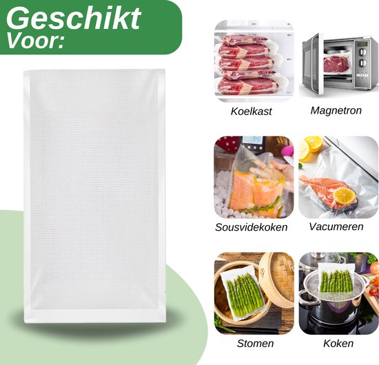 Vaive Vacuum Bags Food 17 x 25 - 100 pièces - Sacs sous vide - sans BPA