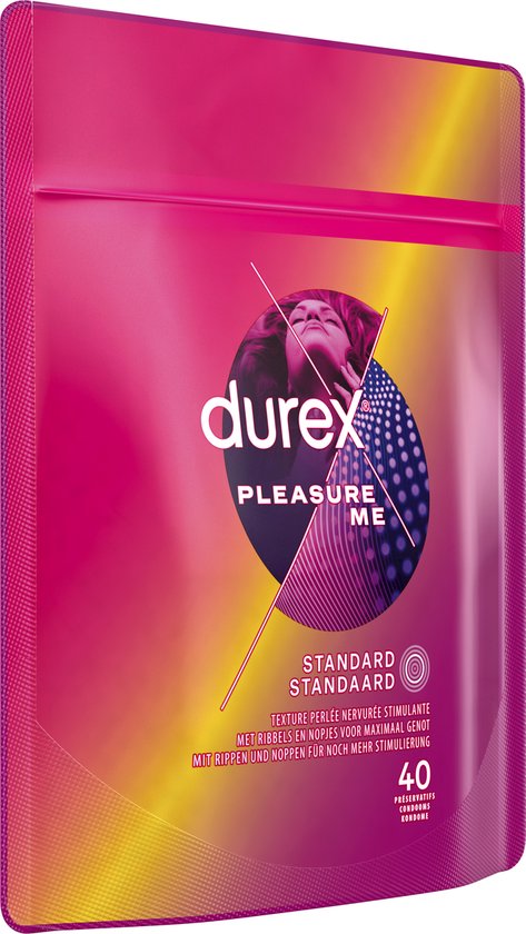 Préservatifs Durex - Pleasure Me - 40 pièces - Lot économique