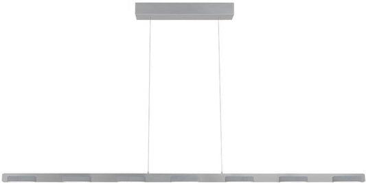 Suspension Bloc 3297ST en acier, 171 cm, hauteur réglable grâce à un système de levage par câble Steinhauer, design moderne, intensité réglable à l'aide d'un variateur externe