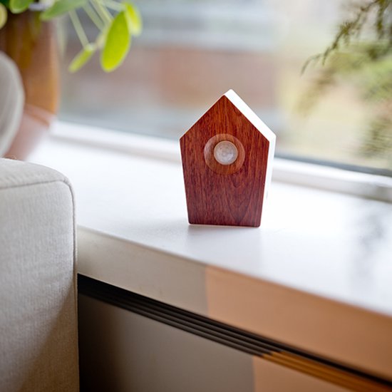 Nexxt Bird Sound House with Sensor for Toilet - Volume réglable - WC - Détecteur de mouvement - 8.6 x 3.5 x 12.5 cm - 90 g - Placard - Boîte à oiseaux - Dark Brown