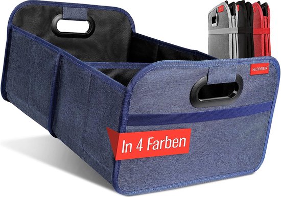 HELDENWERK Sac à bottes pliable avec velcro antidérapant - organisateur de bottes, boîte pliante pour voiture, sac à provisions - renforcé et stable