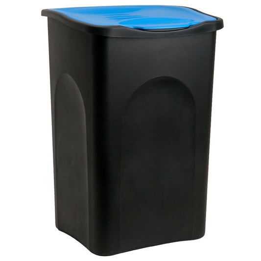 Vuilnisbak - 50L - 56x37x39cm - Zwart Blauw