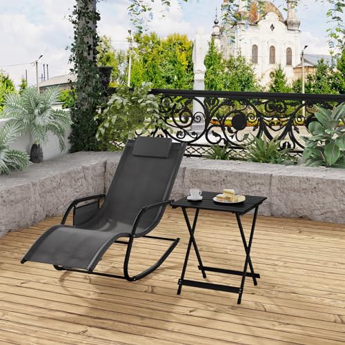 Table de camping pliable Woltu Aluminium Noir 50,5 x 47 x 59,5 cm