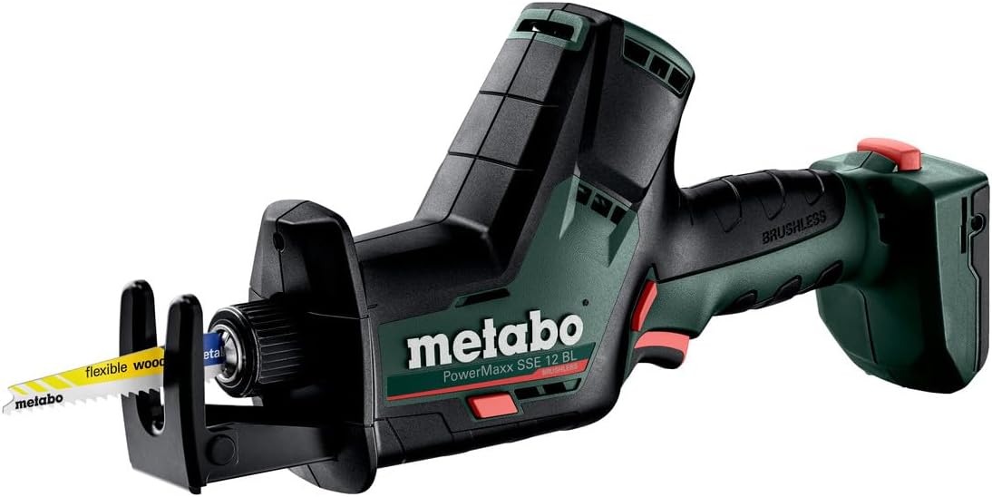 Metabo Powermaxx SSE 12V Brushless Accu Reciprocating Saw - compacte et légère - avec Metabox - vert