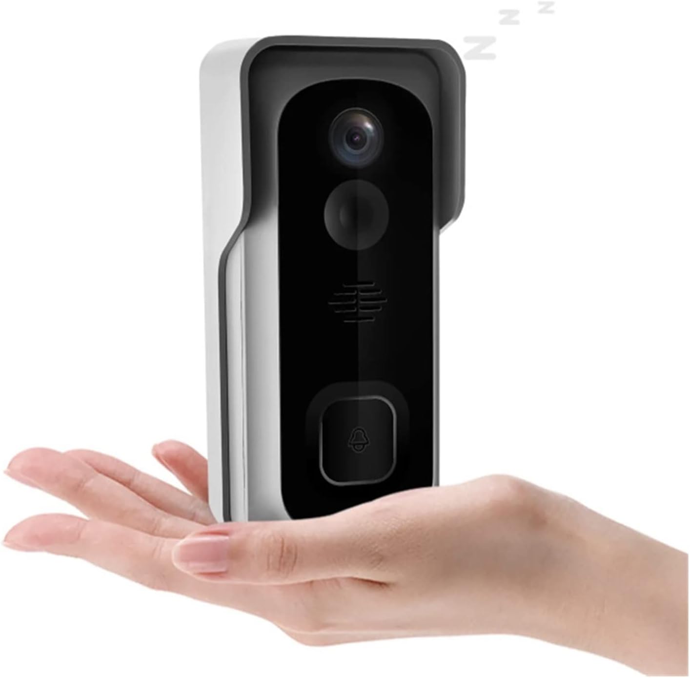 Sonnette Wifi avec détecteur de mouvement alimenté par batterie - Gris