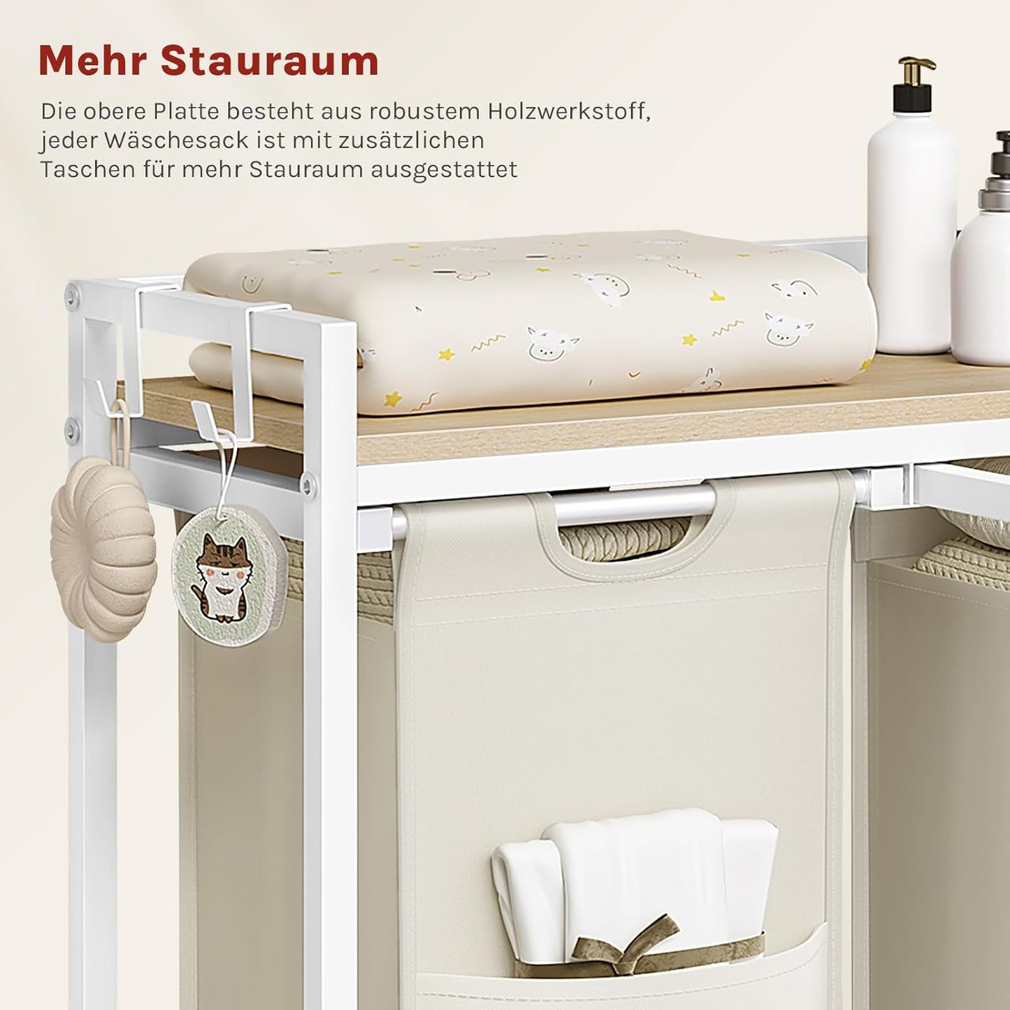 Woltu Dresser 5 Tiroirs Industriel Vintage Marron Noir 100x30 cm