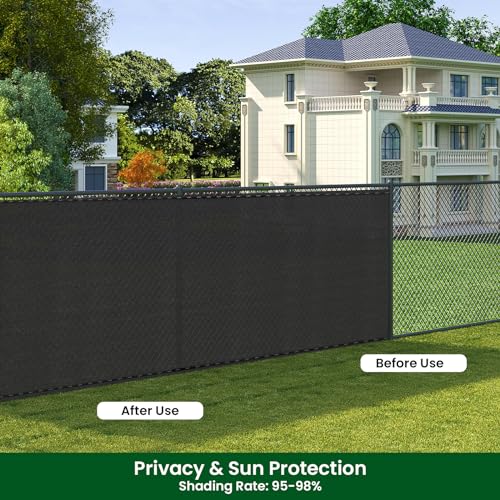 Woltu Garden Screen Privacy Cloth - Anthracite - 1,2 x 20 m - Résistant aux intempéries et aux UV