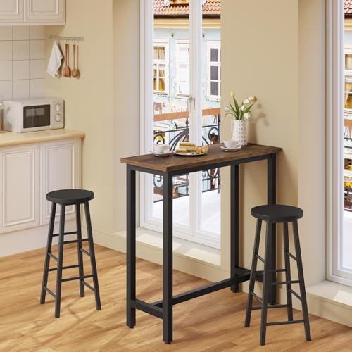 Woltu 6-Drawer Bookcase with Doors - Rustic Brown - 59,6 x 29 x 91 cm - Meuble de rangement avec 6 compartiments pour le salon, le bureau et la chambre à coucher