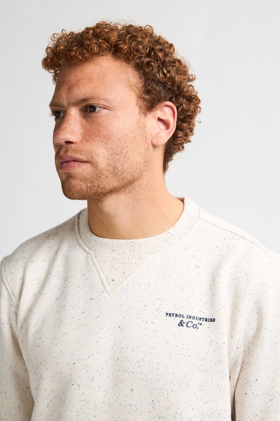 Petrol Industries - Pull pour homme Pagosa à imprimé logo - Blanc - Taille L