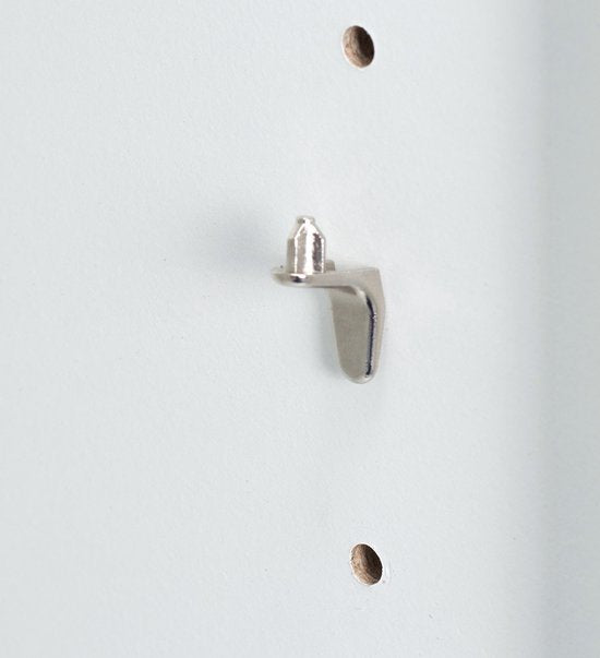 Casaria Bibliothèque Vela - 2 compartiments réglables 77x60x30 cm - Blanc