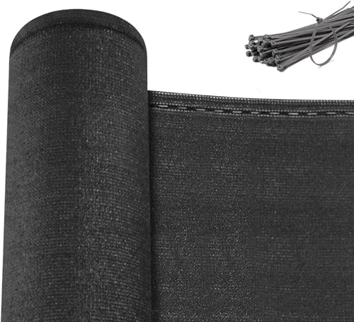 Woltu Privacy Cloth for Garden Fence 1.5 x 15 m - Anthracite - Résistant aux intempéries et aux UV