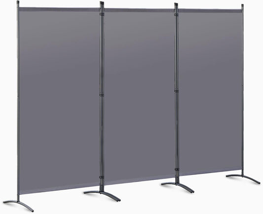 Angel Living Paravent - 3 Panneaux - 243 x 170 cm - Gris
