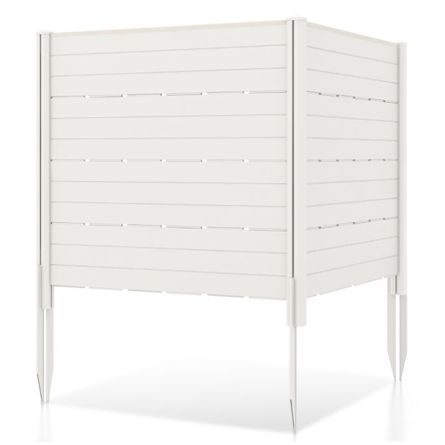 Brise-vue extérieur Coast - blanc - 119x29x26 cm