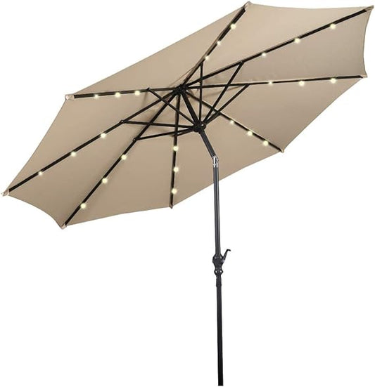 Parasol Coast avec éclairage LED - Ø270 cm - Beige