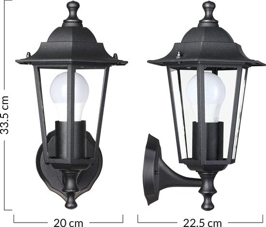 Applique Monzana - Aluminium résistant aux intempéries - Anthracite