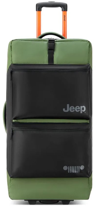 Jeep J0274026013 Sac de voyage à roulettes 82 cm, 95 l, vert, 2XL