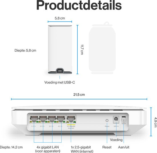 Linksys Velop Micro Mesh 6 - Routeur - WiFi 6 - Dual-band - Mesh WiFi - 3000 Mbps - 2-pack - Blanc