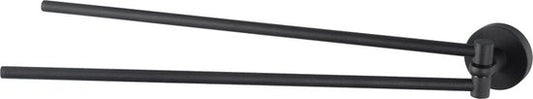 Porte-serviettes Haceka Kosmos - 42 cm - double - pivotant - noir mat
