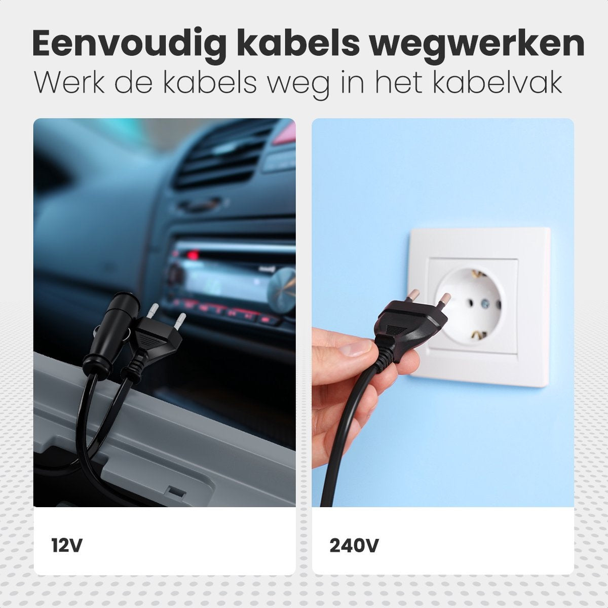 Auronic Electric Coolbox - Coolbox - 20L - 12V et 240V - Gris