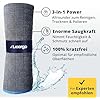 Lot de chiffons en microfibre LICARGO Premium – Dotés d'un motif en damier unique, d'une grande capacité d'absorption et d'une texture qui ne peluche pas – Pour la voiture et la maison – Tissu noir et bleu – 40 x 40 cm