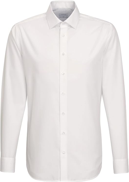 Seidensticker Herren Business Shirt - Shaped Fit - Bügelfrei - Kent Collars - Long Arm - 100% Baumwolle - Size 39