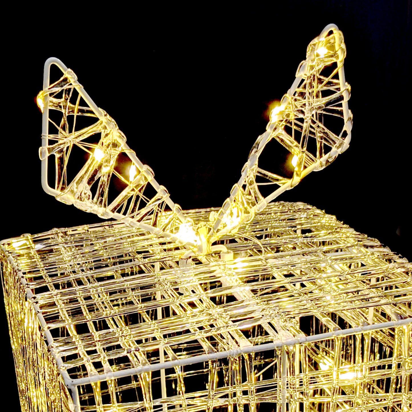 Boîte cadeaux lumineuse - Décoration de Noël - 40 LED - hauteur 20 cm