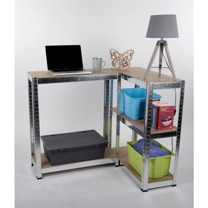 2x étagère de rangement Kinzo 5 étagères 172 x 75 x 30cm