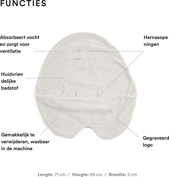 Housse d'été pour Stokke Xplory X, gris clair