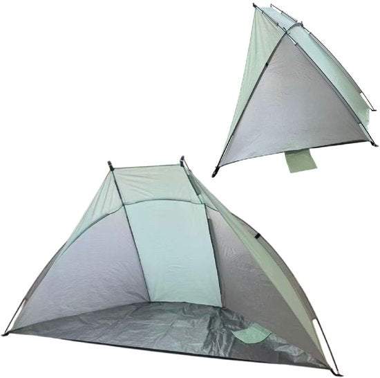 Summertime Beachshelter - petite tente de plage - vert citron - 270 x 120 cm - piquets en fibre de verre