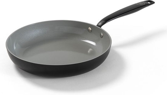 BE Living Essential Poêle à frire - Ø 24 cm - Céramique - Sans PFAS - Induction - Noir