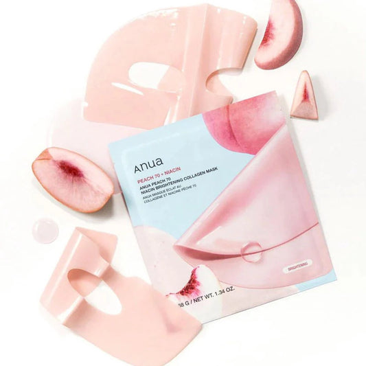 Anua - Peach 70 Niacin Brightening Collagen Mask - 4 pieces - Masque pour le visage - Korean skincare
