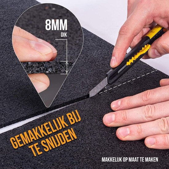 Tapis anti-vibrations Strex pour lave-linge et sèche-linge - 60 x 60 CM - Tapis insonorisant antidérapant - Amortisseur de vibrations - Tapis en caoutchouc