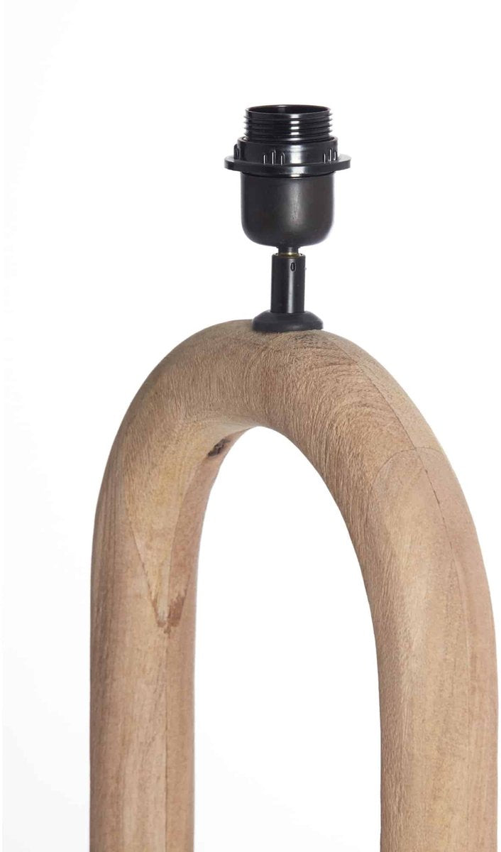 Light & Living lampe de table Paceco marron - 30x12x59 cm - pied de lampe en bois - salon | chambre à coucher