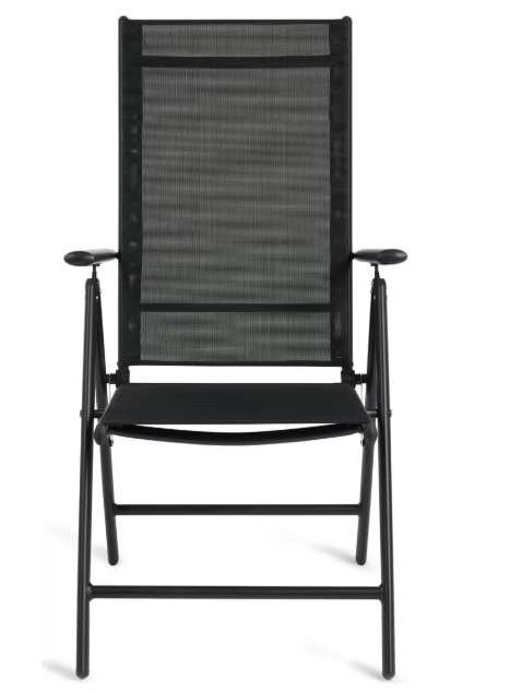 909 Chaises de jardin d'extérieur en aluminium - 66x55x107 cm - Gris - Lot de 2 - Pliables et réglables