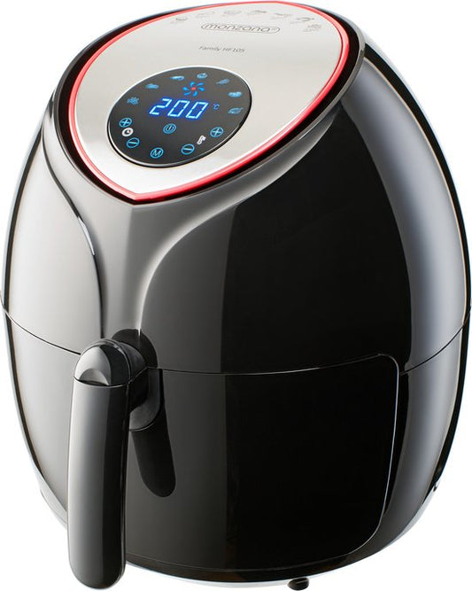 Friteuse à air chaud Monzana - 6,5 L XXL avec LED et minuterie, 1 850 W - Noir