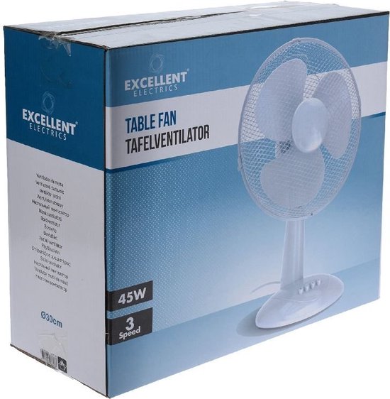 Excellent Electrics - Ventilateur de table - Blanc