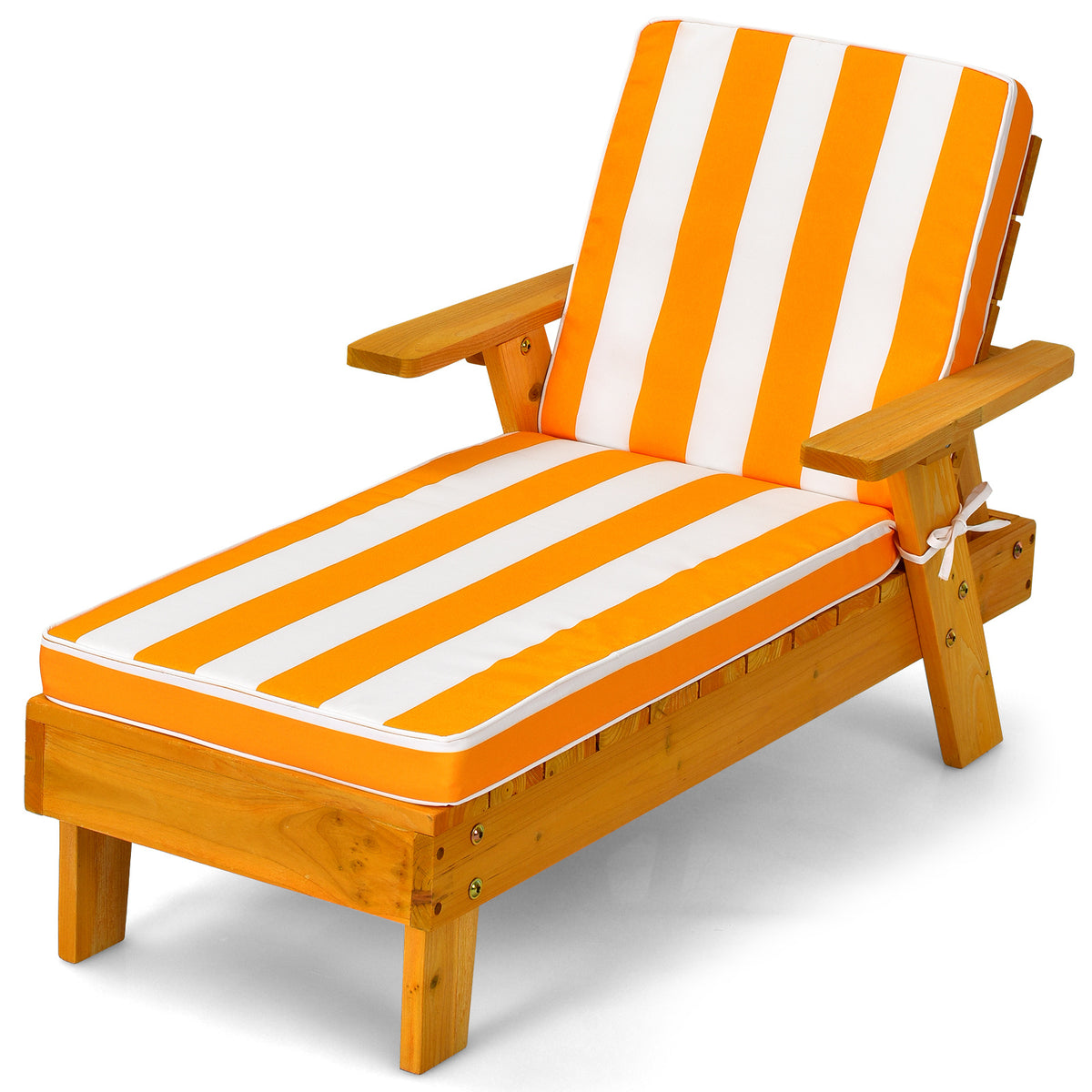 Coast Bain de soleil avec parasol pour enfants en bois 106 x 49 x 106 cm jaune + blanc